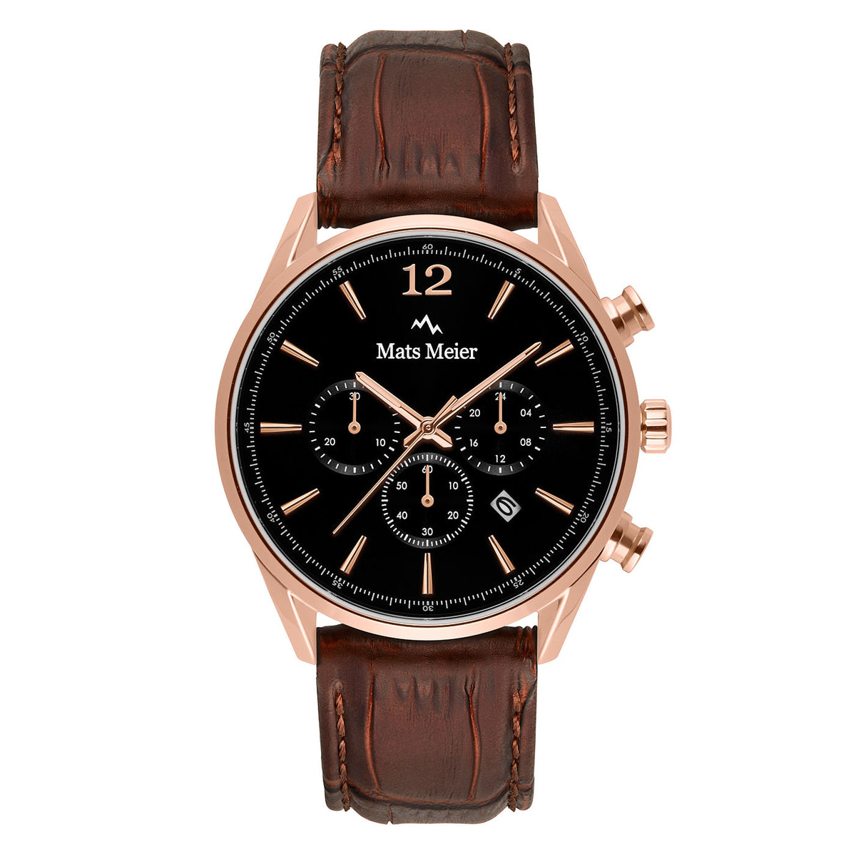 Mats Meier Grand Cornier Chrono Black/Brown Watch MM00101
