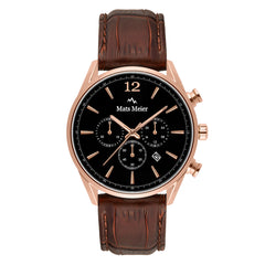 Mats Meier Grand Cornier Chrono Black/Brown Watch MM00101