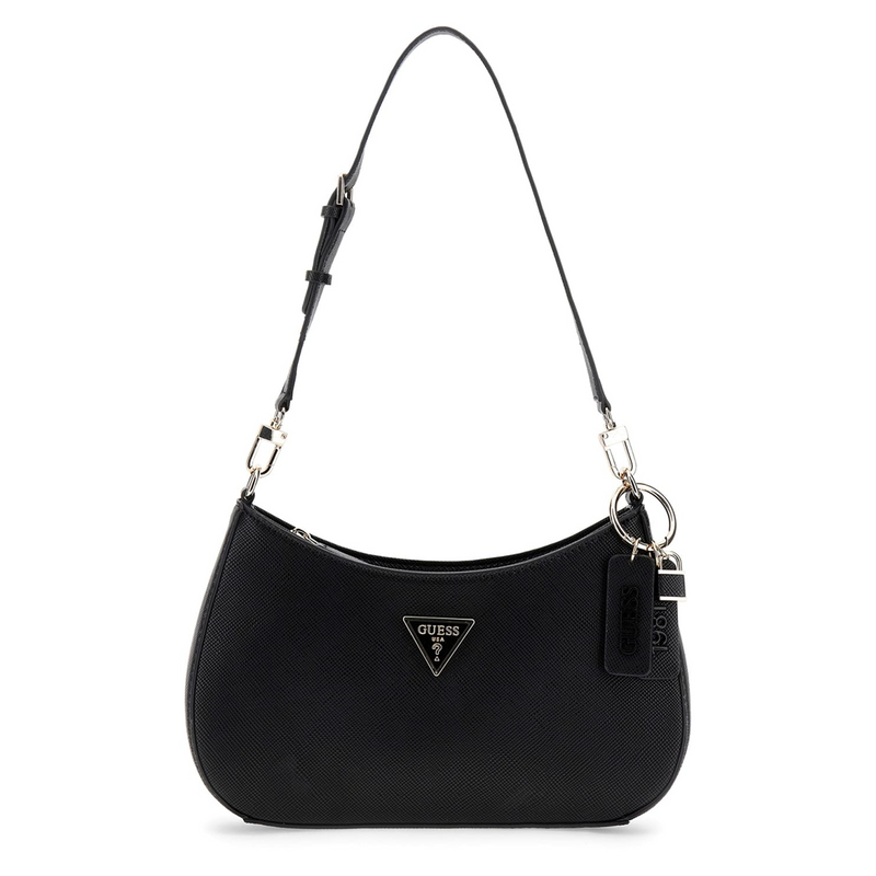 Guess Noelle Black Top Zip Shoulder Bag HWZG96-72180-BLA-zoom-