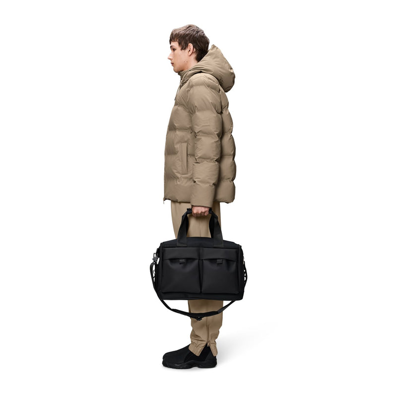 Rains Otaru Small Black Weekend Bag R12970-01-zoom-