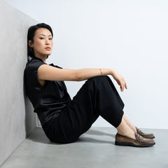 Isabel Bernard Vendôme Blandine mocha spazzolato leather loafers IB51015-639-36