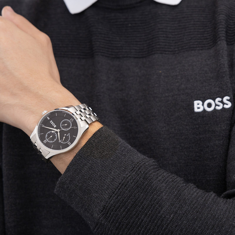 Hugo Boss Principle Master Montre Homme En Argent HB1514274-zoom-