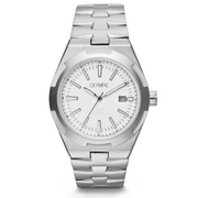 Olympic Legacy Montre Pour Homme Argentée et Blanche OL75HSS004