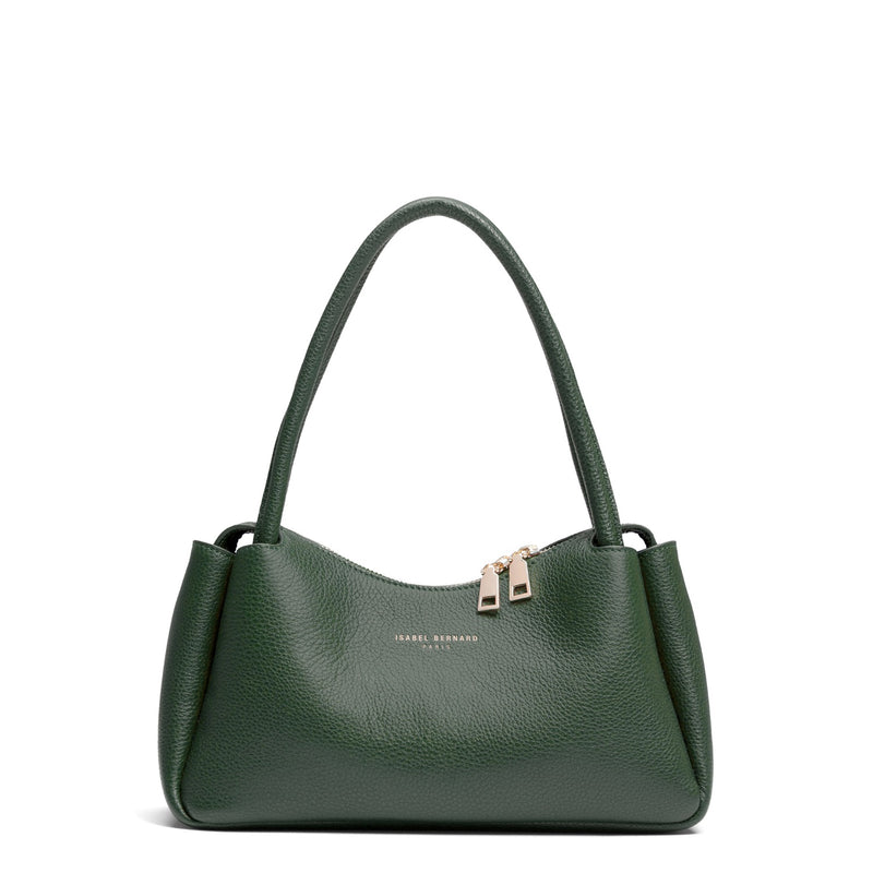 Isabel Bernard Honoré Eve Sac à main vert foncé en cuir de veau IB21133-061-zoom-