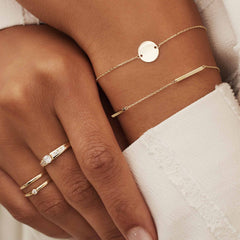 Isabel Bernard Le Marais Jeanne 14 Carat Golden Bracelet IB320116