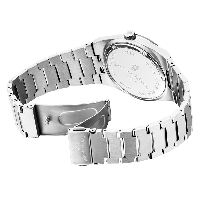 Jacques Du Manoir Horizon Gents Silver Sunray Men's Watch JWG03501-zoom-