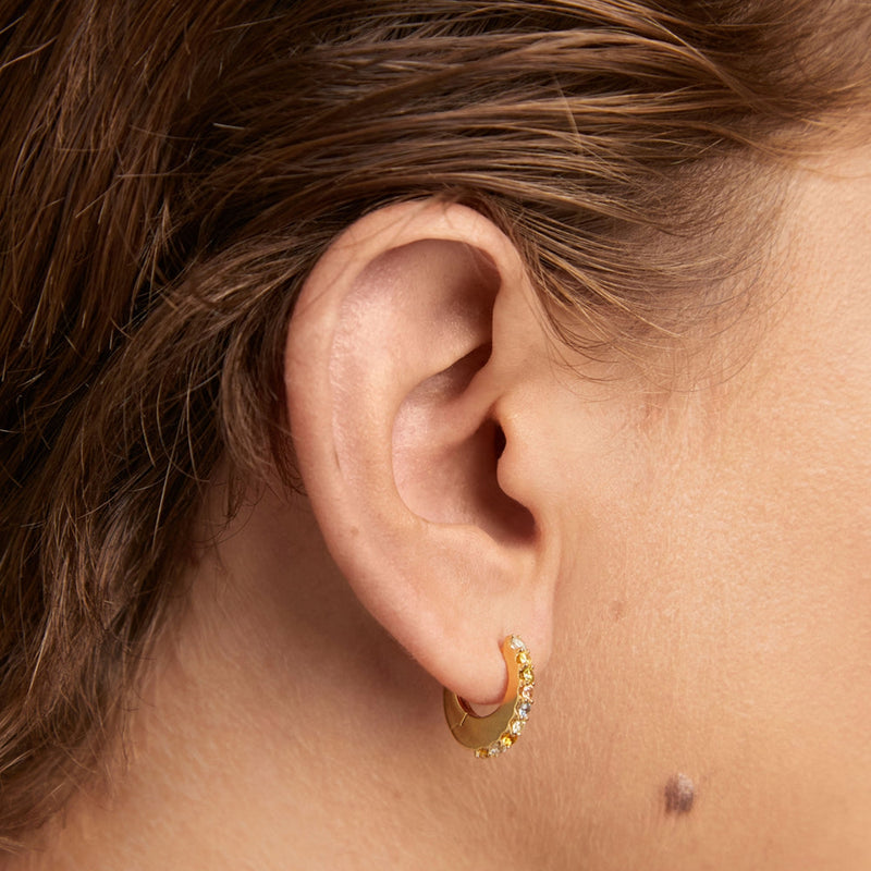 P D Paola Color Boucles d'oreilles Plaqué or 18 carats AR01-B90-U-zoom-