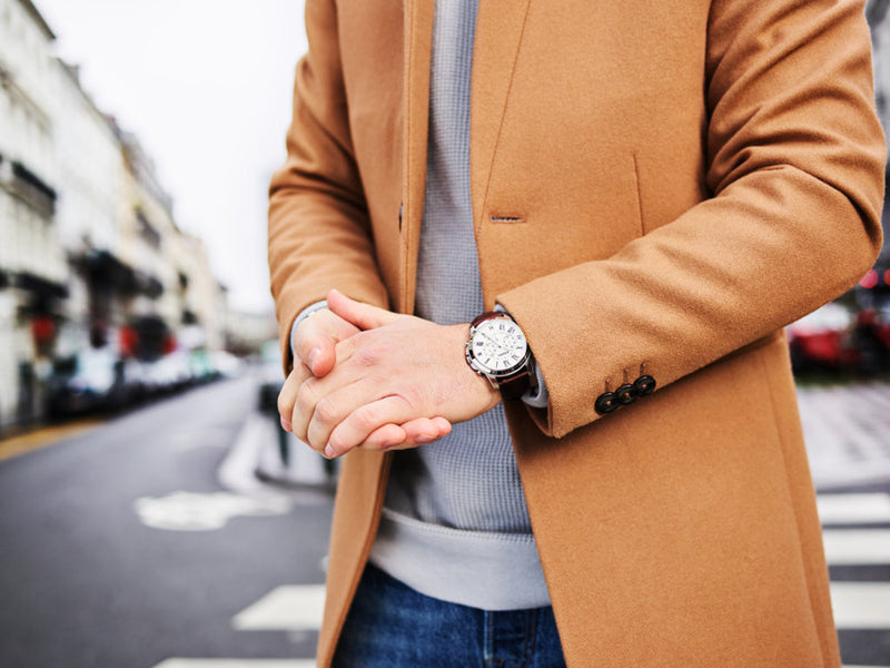 Fossil Grant Hommes Montre Marron FS4735-zoom-