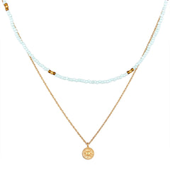 Elli 925 Sterling Silver Layered Choker Gold plated 2004-BF-0007906-001