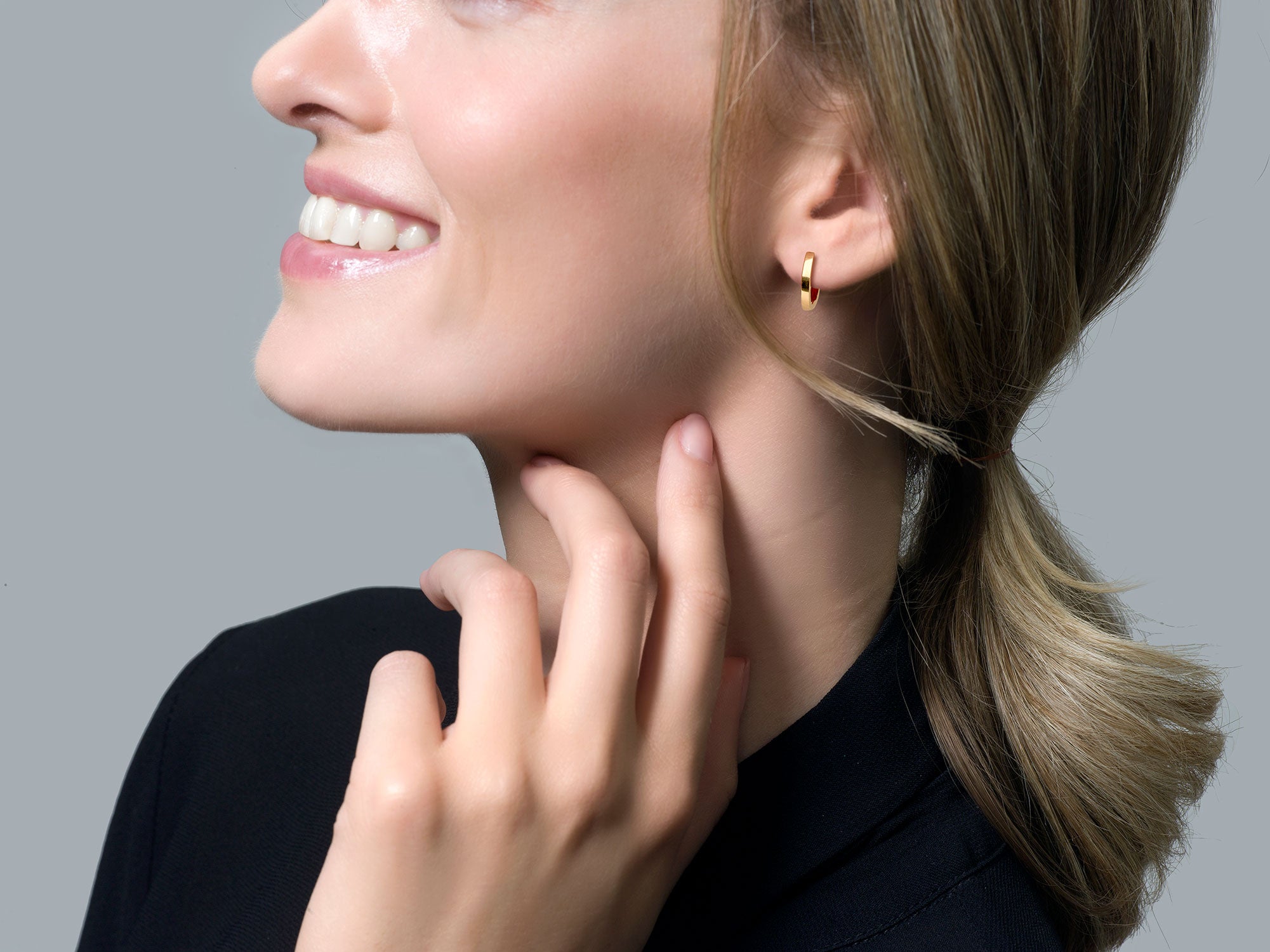 Blush Gold Ear Stud 7202YGO