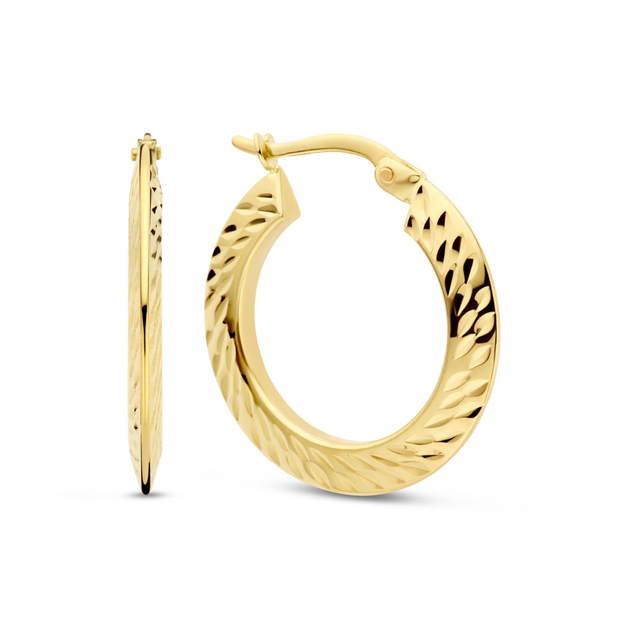 Isabel Bernard Rivoli Lily 14 Karaat Gouden Creolen IB360243