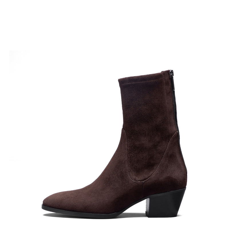 Isabel Bernard Vendôme Ines Bottines stretch brunes en daim IB53013-130-38-zoom-