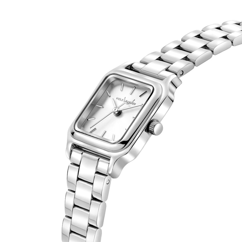 Violet Hamden Dawn Base Montre Carrée Femme Argentée VH09034-zoom-