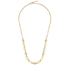 Isabel Bernard Cadeau d'Isabel 14 karat gold necklace and bracelet gift set with chains IB90181