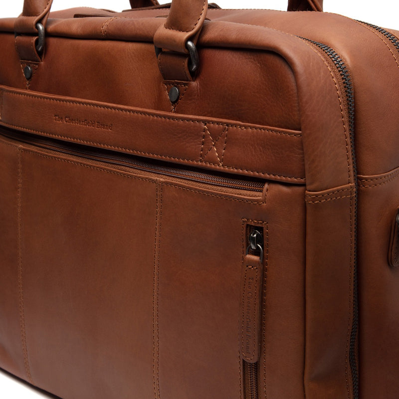 The Chesterfield Brand Boston Unisexe Sac Ordinateur Cognac C40.108631-zoom-