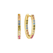 Sif Jakobs Ellisse Boucles d'oreilles Plaqué or 18 carats SJ-E2312-XCZ-YG