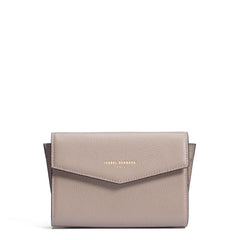 Isabel Bernard Honoré Lina Taupe Clutch With Detachable Shoulder Chain IB21135-078