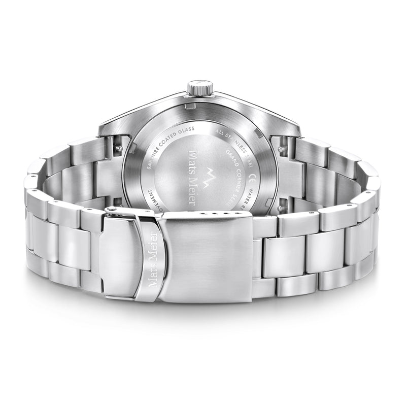 Mats Meier Grand Cornier Hommes Montre Argent MM00515-zoom-