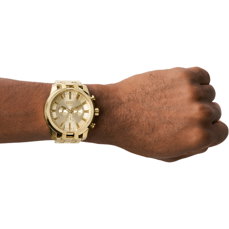 Diesel Split Hommes Montre Or DZ4590-zoom-