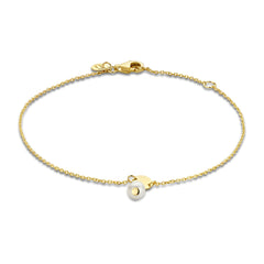 Isabel Bernard Belleville Luna 14 Carat Golden Bracelet IB320020 (Length: 16.00-18.00 cm)