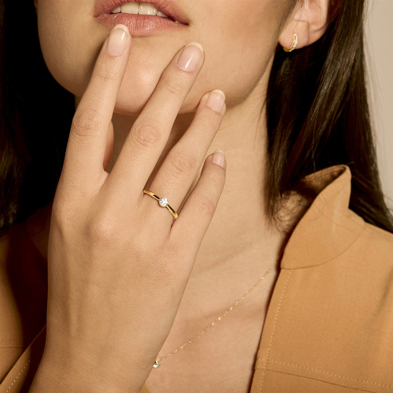 Blush Diamonds Femmes Bague Or 14 carats 1653BDI/56-zoom-