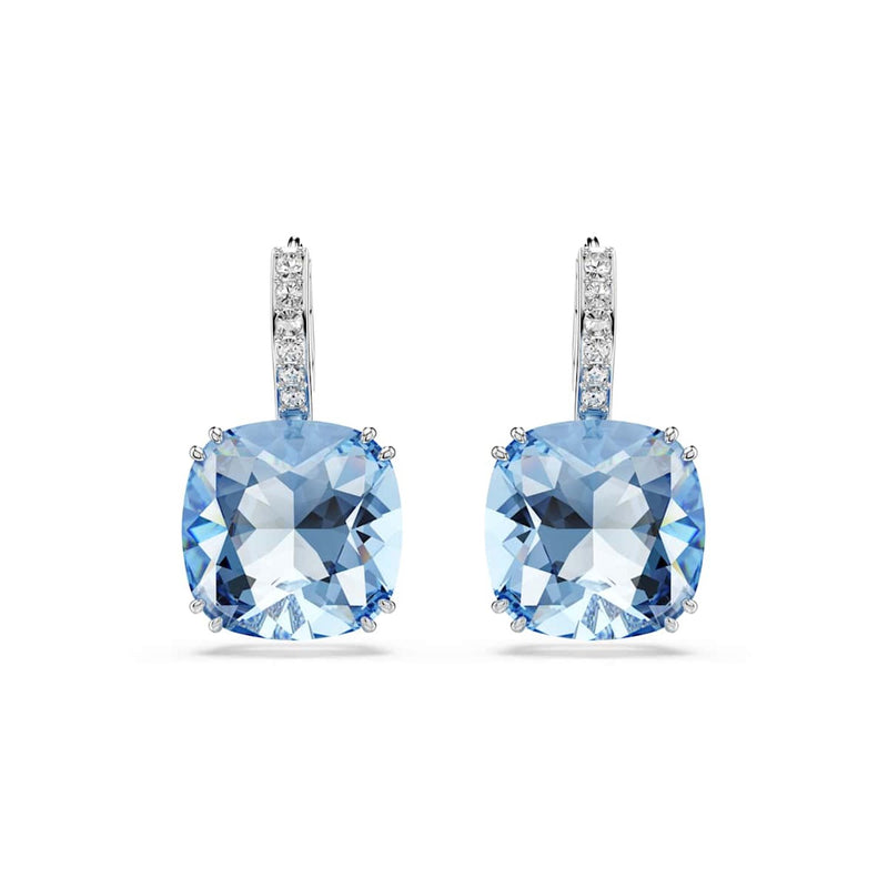 Swarovski Boucles d'oreilles Millenia argentées avec cristal bleu 5756150-zoom-