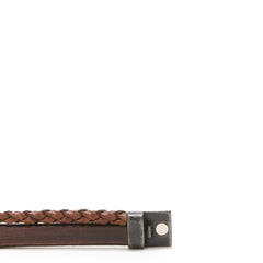 Josh Vintage Black Brown Bracelet 09264-BRA-VB/BROWN/L