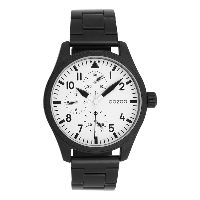 OOZOO Timepieces Montre Homme Noir et Blanc C11508-zoom-