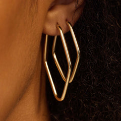 Beloro Jewels La Rinascente Fiorenza 9 carat gold Hoop Earrings BO360055