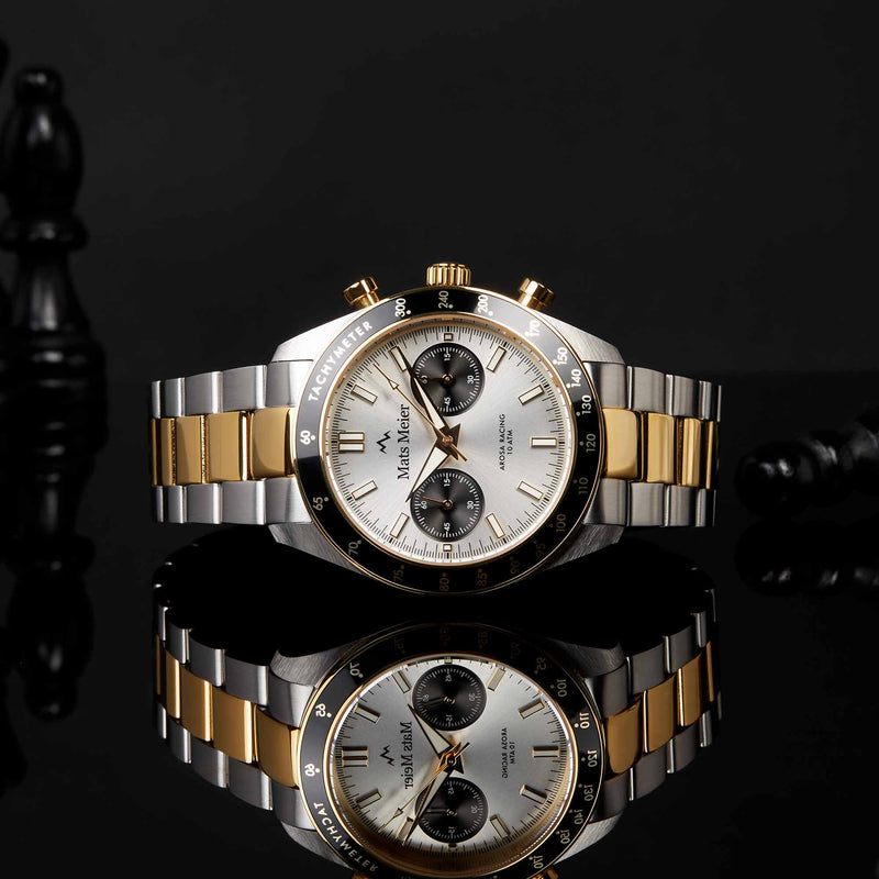 Mats Meier Arosa Racing Hommes Montre Or MM50008-zoom-