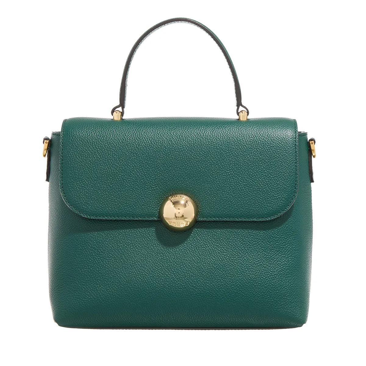 Furla Moonlight Green Leather Satchel 2001-A0629245