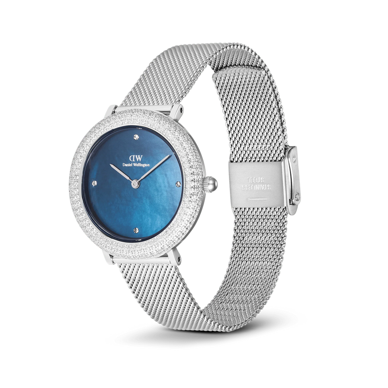 Daniel Wellington Crystalline Bezel Arctic Blu Mop Montre Femme DW00100825-zoom-