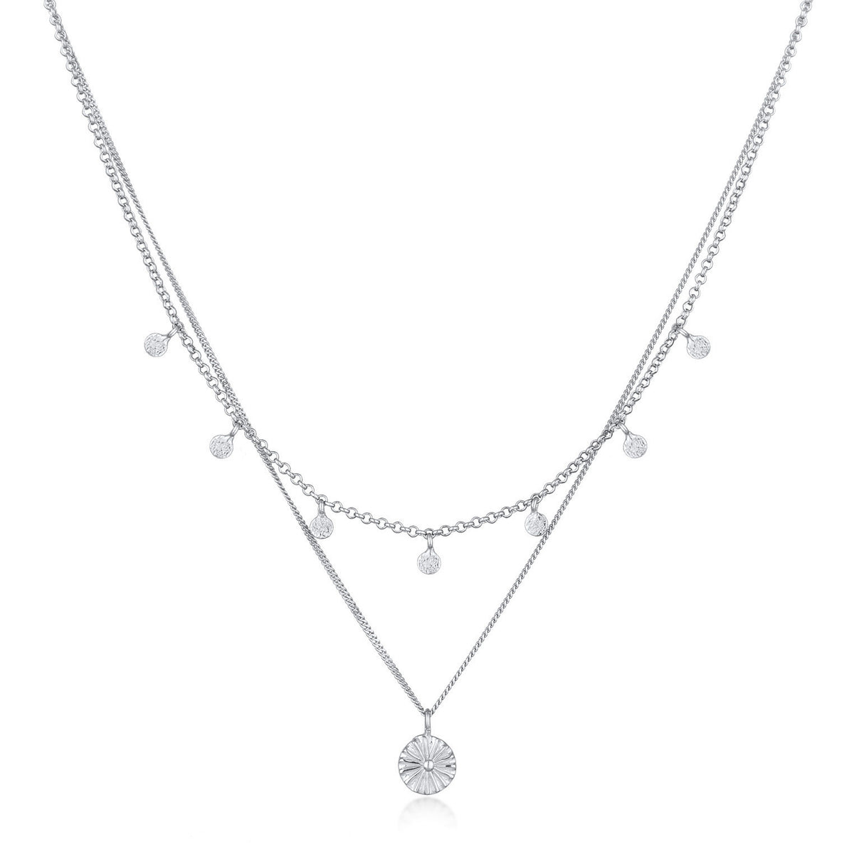 Elli 925 Sterling Silver Layered 2004-BF-0008235-001