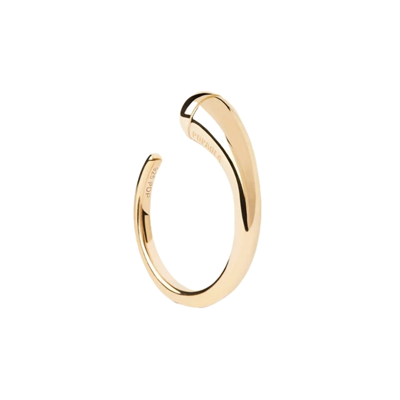 P D Paola New Essentials 925 Sterling Silver Ring with Gold Plating AN01-D01-10