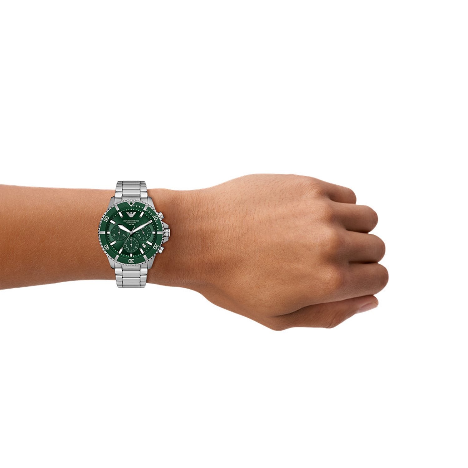 Emporio Armani World Explorer Solar Green Dial Watch AR11741