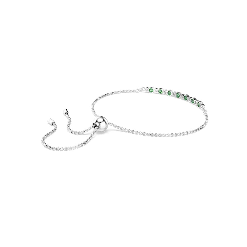 Swarovski Bracelet de tennis Matrix argenté avec accents verts 5758987-zoom-
