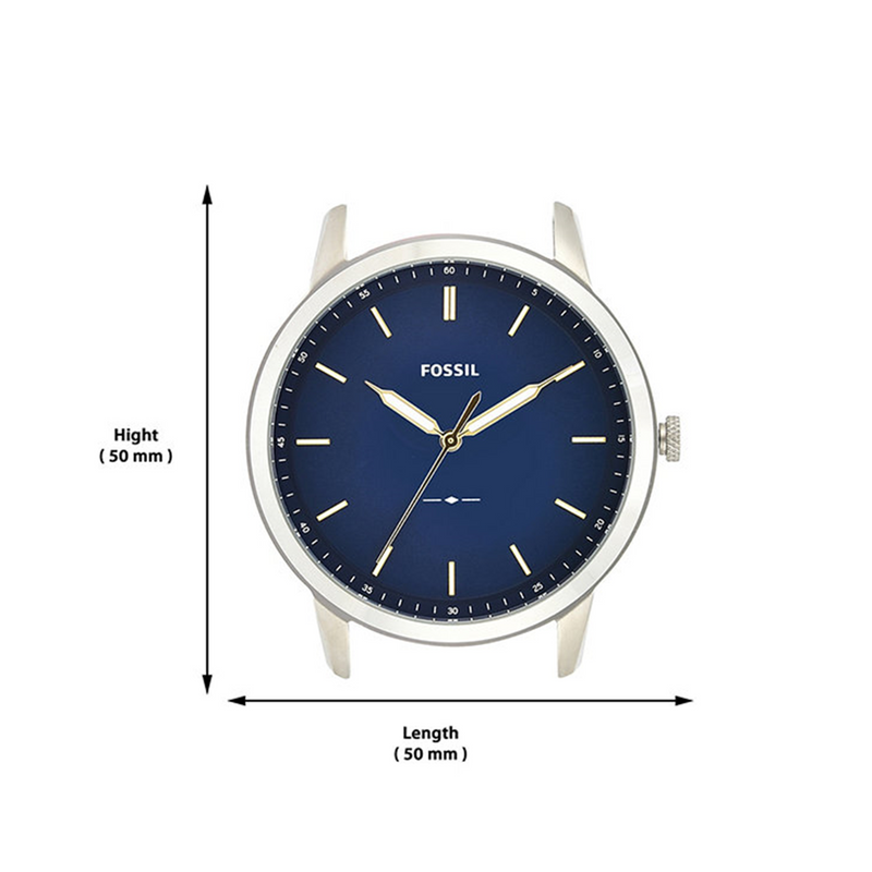 Fossil The Minimalist Montre Pour Homme Argentée Et Bleue FS5304-zoom-