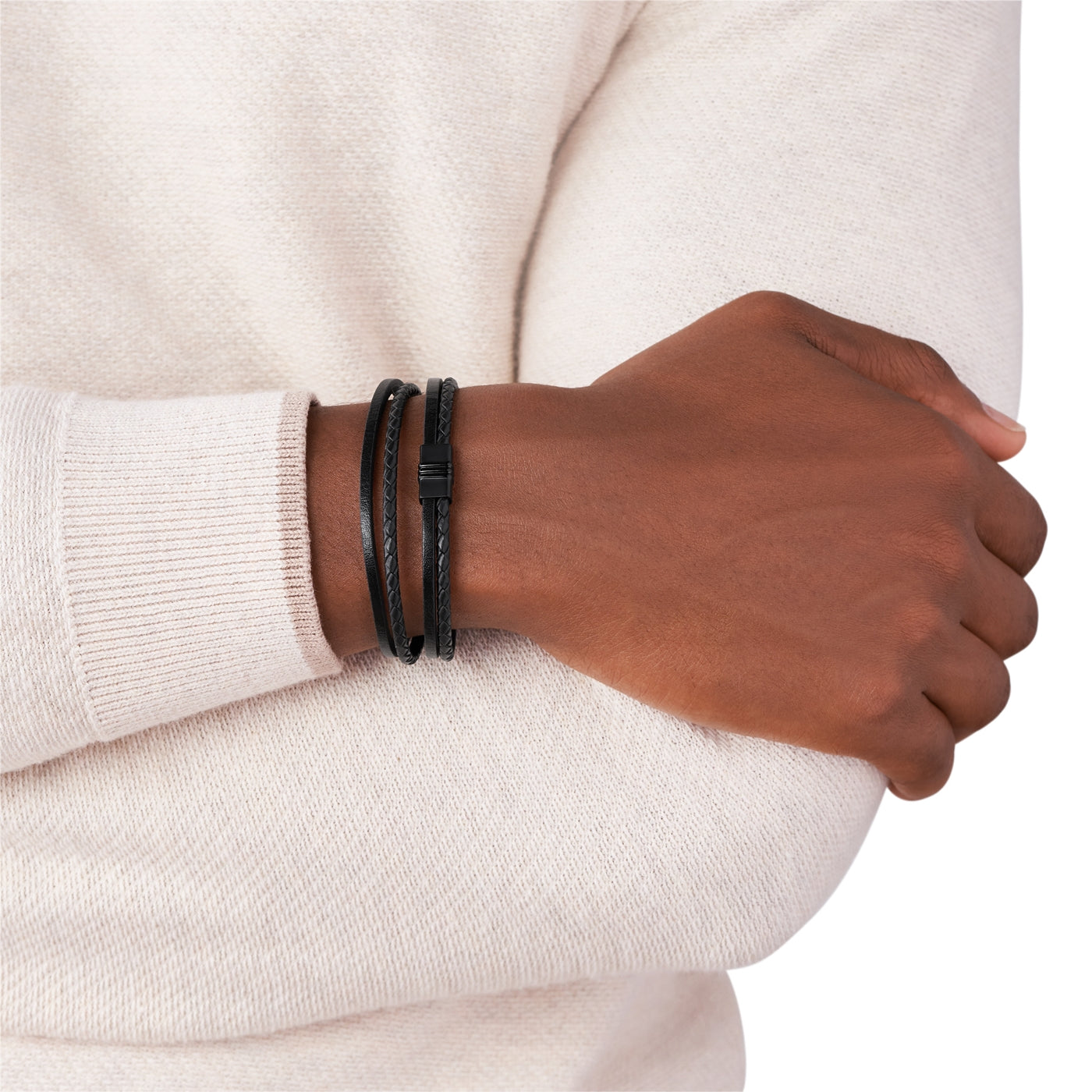 Fossil Vintage Casual Black Bracelet JF03098001