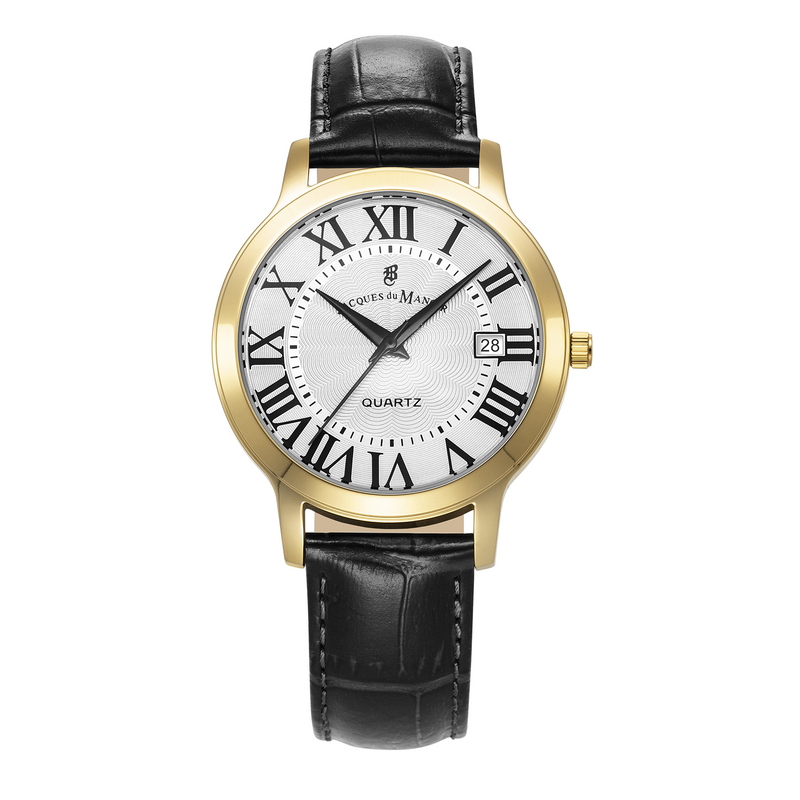 Jacques Du Manoir Genesis Gents Silver Pattern Men's Watch JWG04805-zoom-