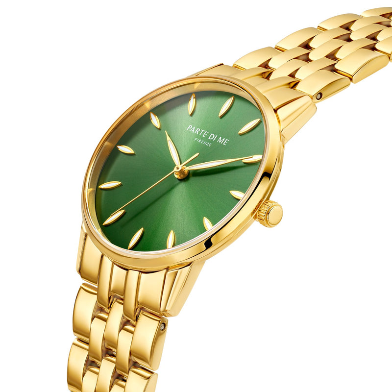 Parte Di Me Orologio montre ronde femme doré et vert PDM09046-zoom-