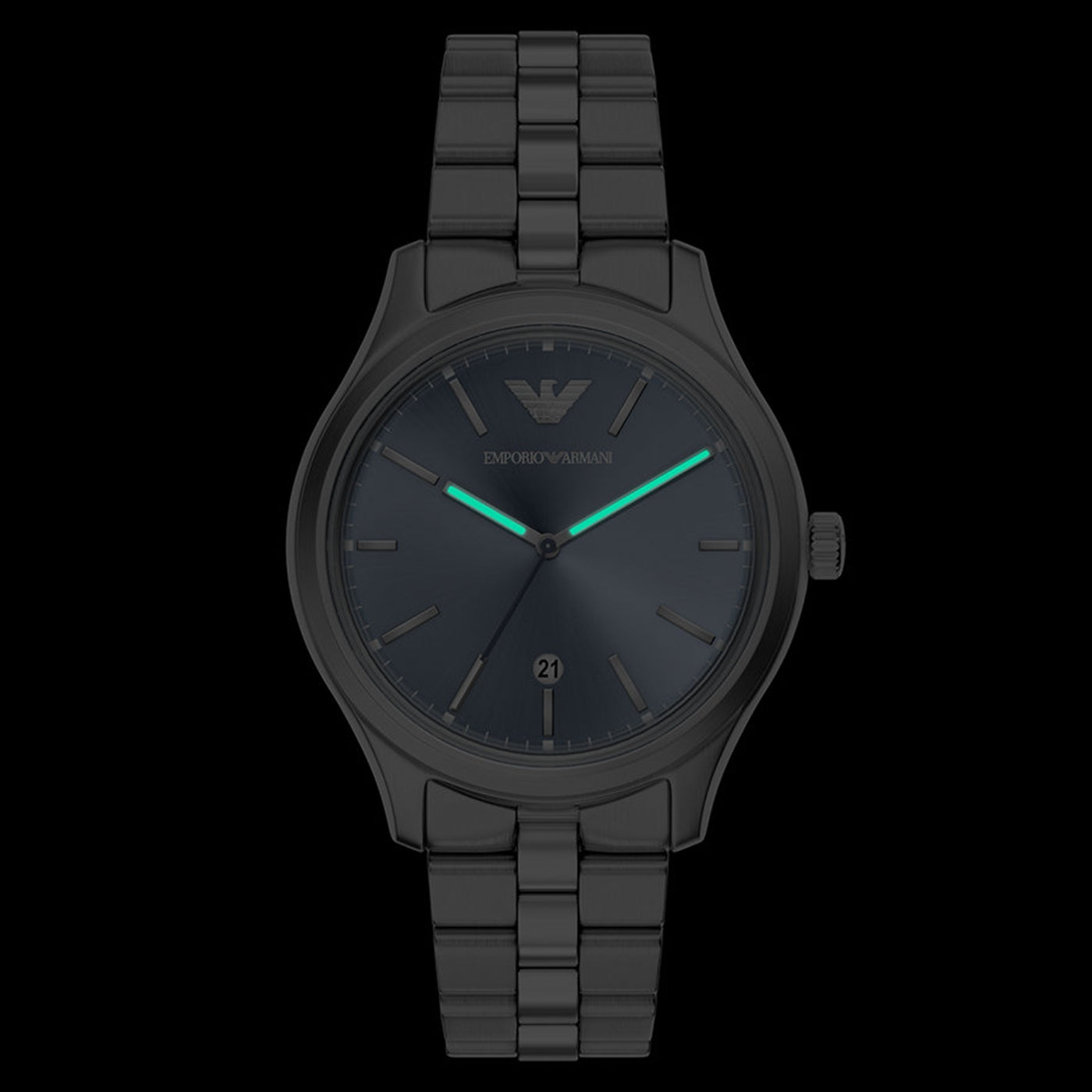 Emporio Armani Round Blue Dial Watch AR11748