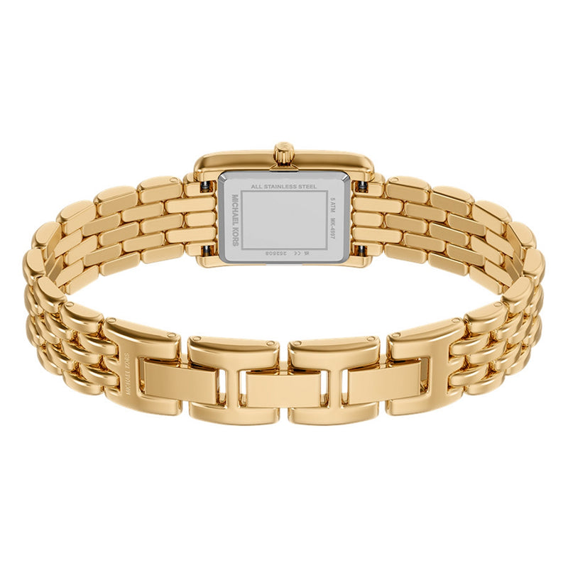 Michael Kors Essex Rectangular Gold Dial Watch MK4997-zoom-