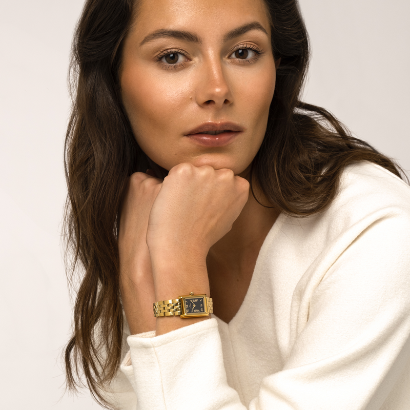 Mockberg Timeless Gold-coloured Noir Watch MO243-zoom-