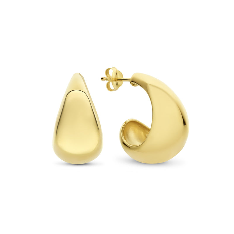 Parte Di Me Bibbiena Poppi Femmes Créoles Plaqué or 14 carats PDM36160-zoom-