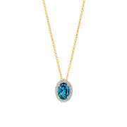Blush Collier en or 14 carats avec diamants naturels 3617YDL