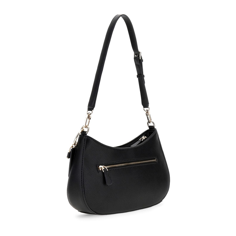 Guess Noelle Black Top Zip Shoulder Bag HWZG96-72180-BLA-zoom-