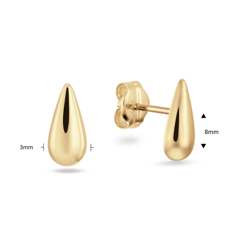 Jackie Gold San Polo Clous D'Oreilles En Or 14 Carats 585 JKE25.306-zoom-