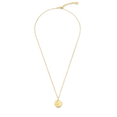 Violet Hamden Venus 925 Sterling Silver Gold-coloured Necklace with Birthflower VH340025-FEB