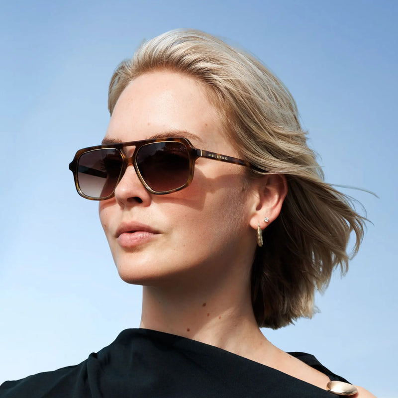 Isabel Bernard La Vilette Demi Brown Sunglasses IB380009-13-14-zoom-