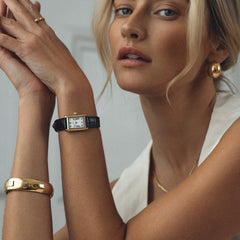 Mockberg Timeless Black Leather Women's Watch MB0245